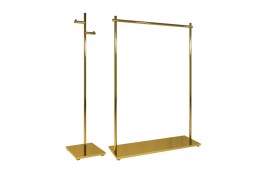 Стійка для одягу, одноопорна 400х400х1700мм. в золоті